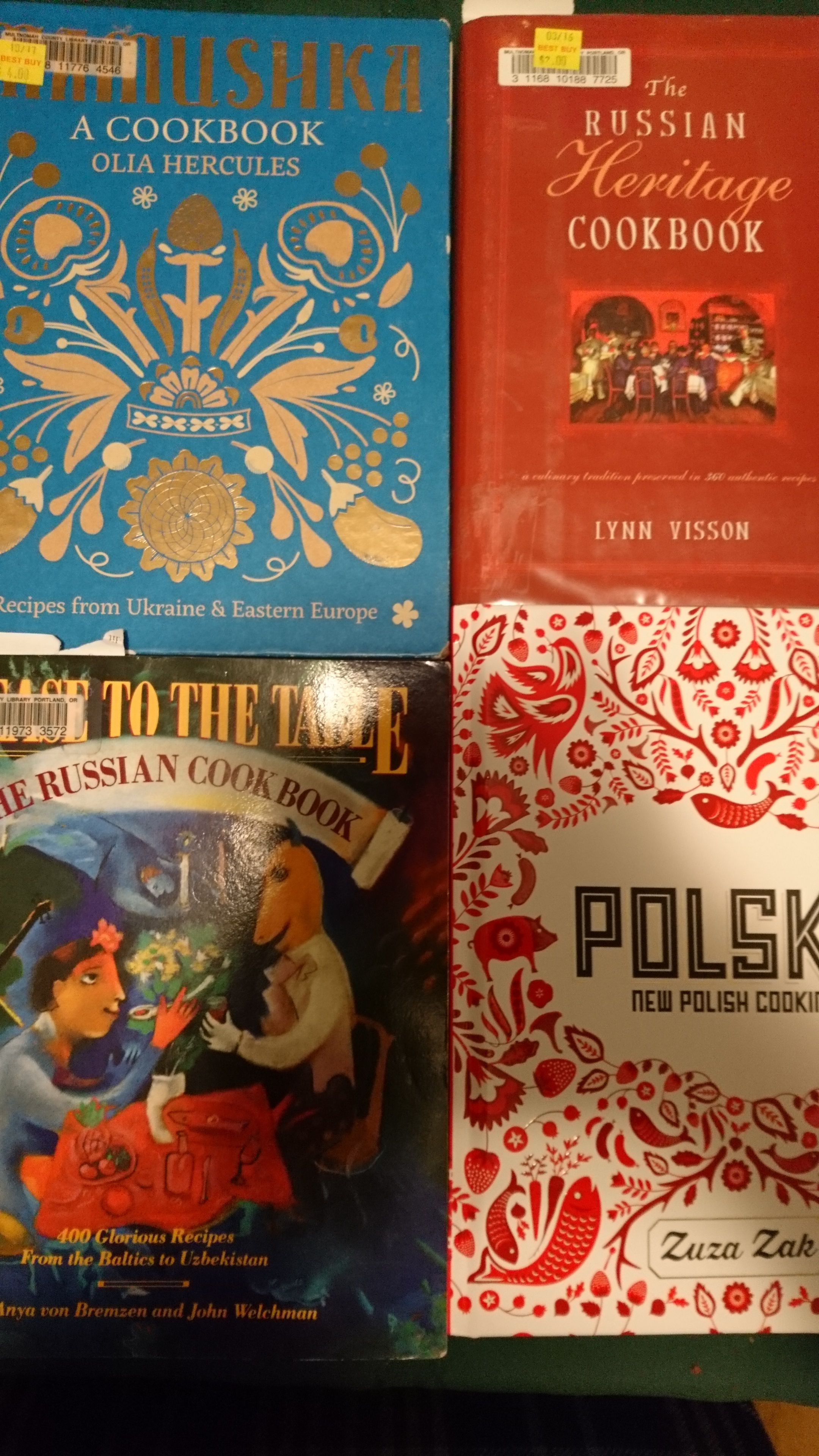 russian and polish cookbooks