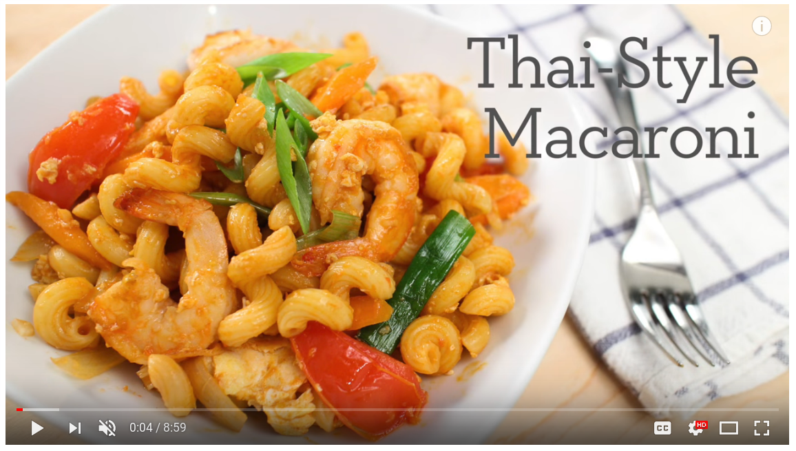 screenshot of thai cooking video