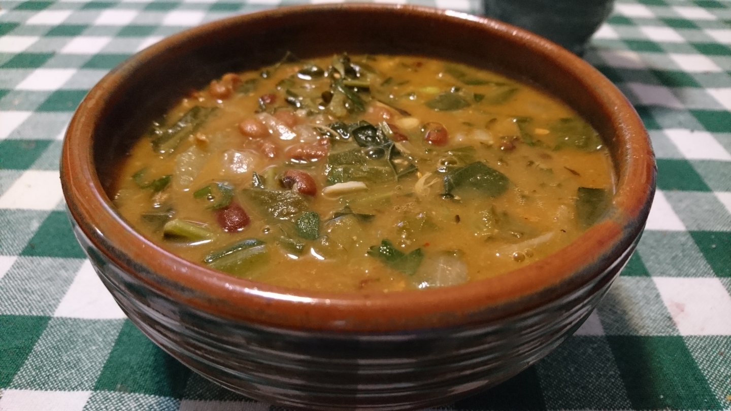 bowl of vegan gumbo