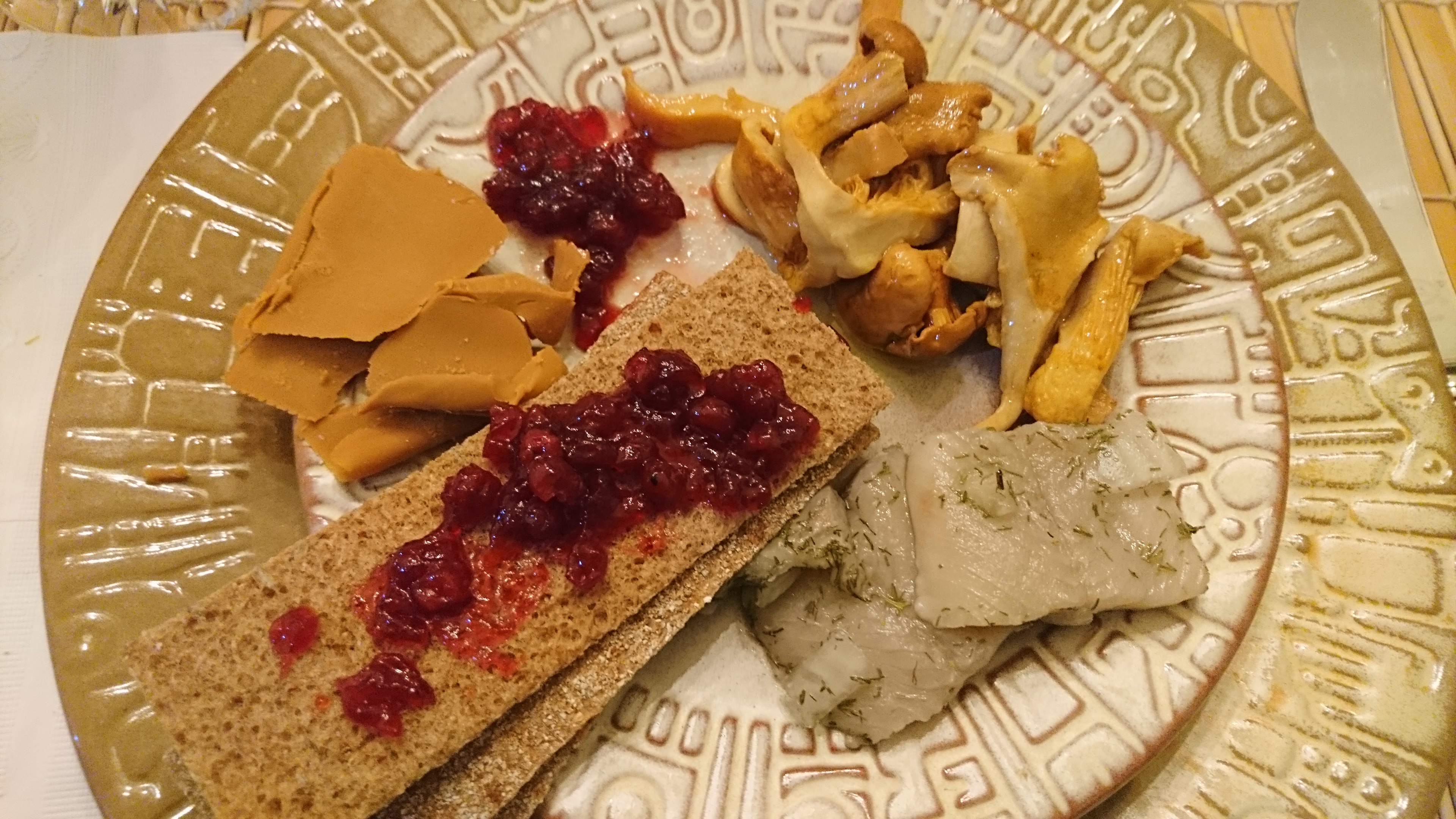 plate of scadanavian snack foods